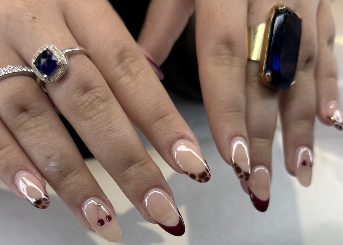 Baby boomer burgundy cherry